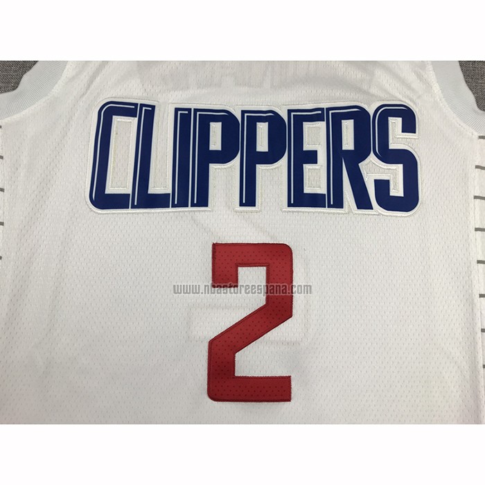 Camiseta Los Angeles Clippers Kawhi Leonard NO 2 Association 2020-21 Blanco